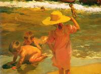 Joaquin Sorolla y Bastida - Ninos A La Orilla Del Mar